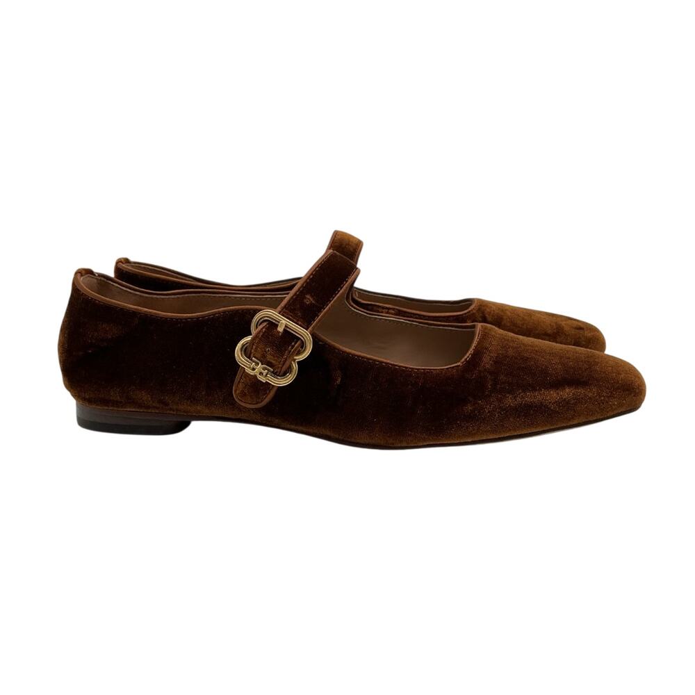 Tuckernuck Velvet Brown Michaela Flats Size 9.5 - Picture 4 of 6